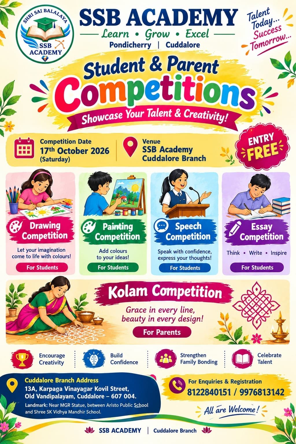 students parents competition in cuddalore